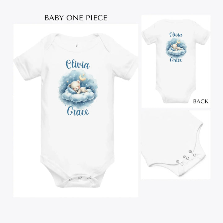 Watercolor-Teddy-Bear-Sleeping-on-Clouds-custom-baby-onesie-artfulane