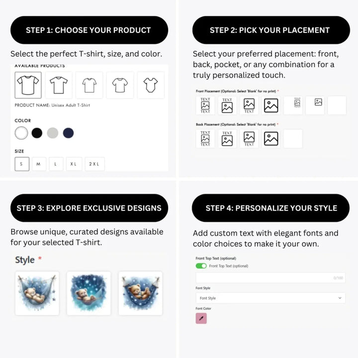 how-to-design-custom-Watercolor-Teddy-Bear-Sleeping-on-Hammock-t-shirt-personalization-options-artfulane