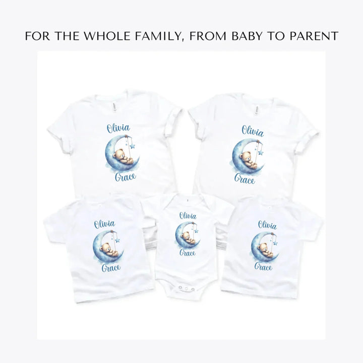 Watercolor-Teddy-Bears-Sleeping-on-Moon-custom-t-shirts-adult-youth-toddler-baby-sizes-artfulane
