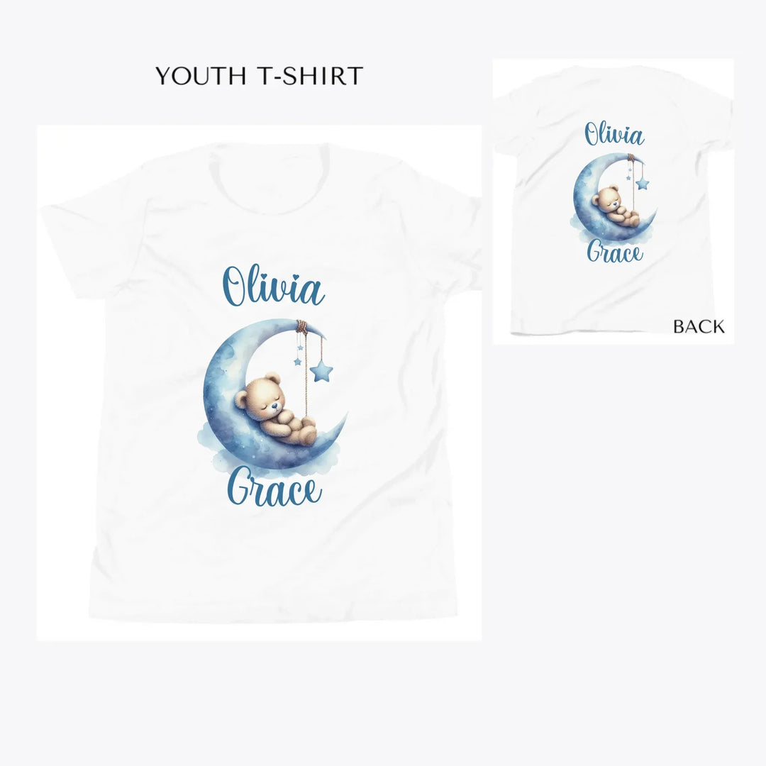 Watercolor-Teddy-Bear-Sleeping-on-Moon-custom-youth-t-shirt-artfulane