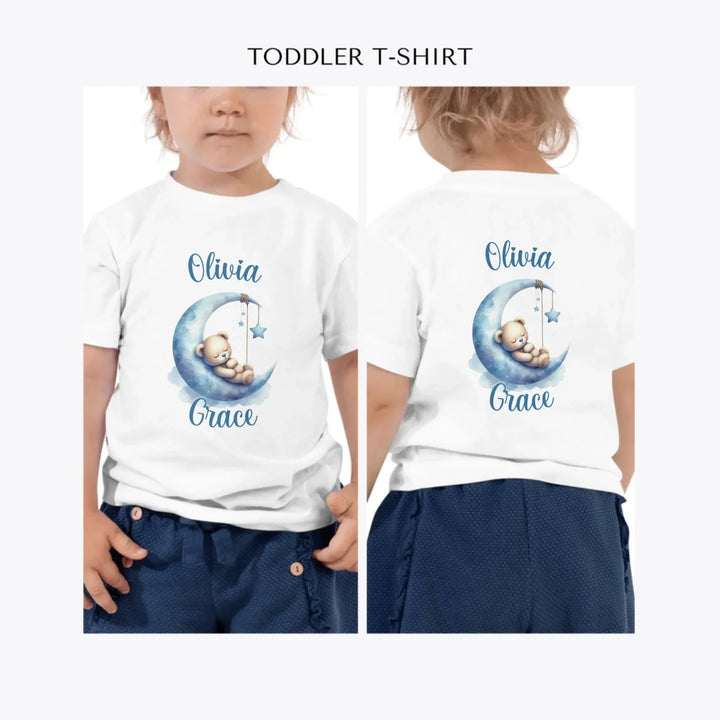 Watercolor-Teddy-Bear-Sleeping-on-Moon-custom-toddler-t-shirt-artfulane