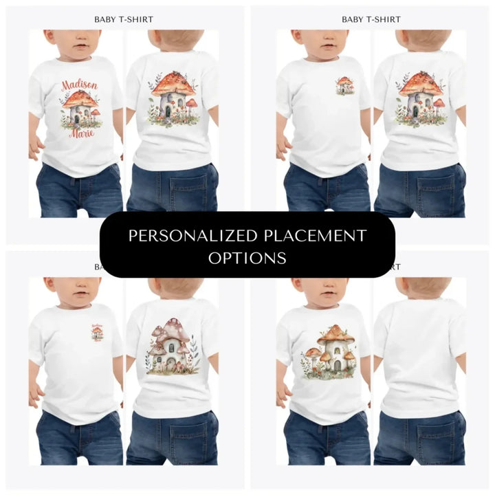 watercolor-woodland-mushroom-homes-custom-baby-t-shirt-design-placement-front-back-pocket-artfulane