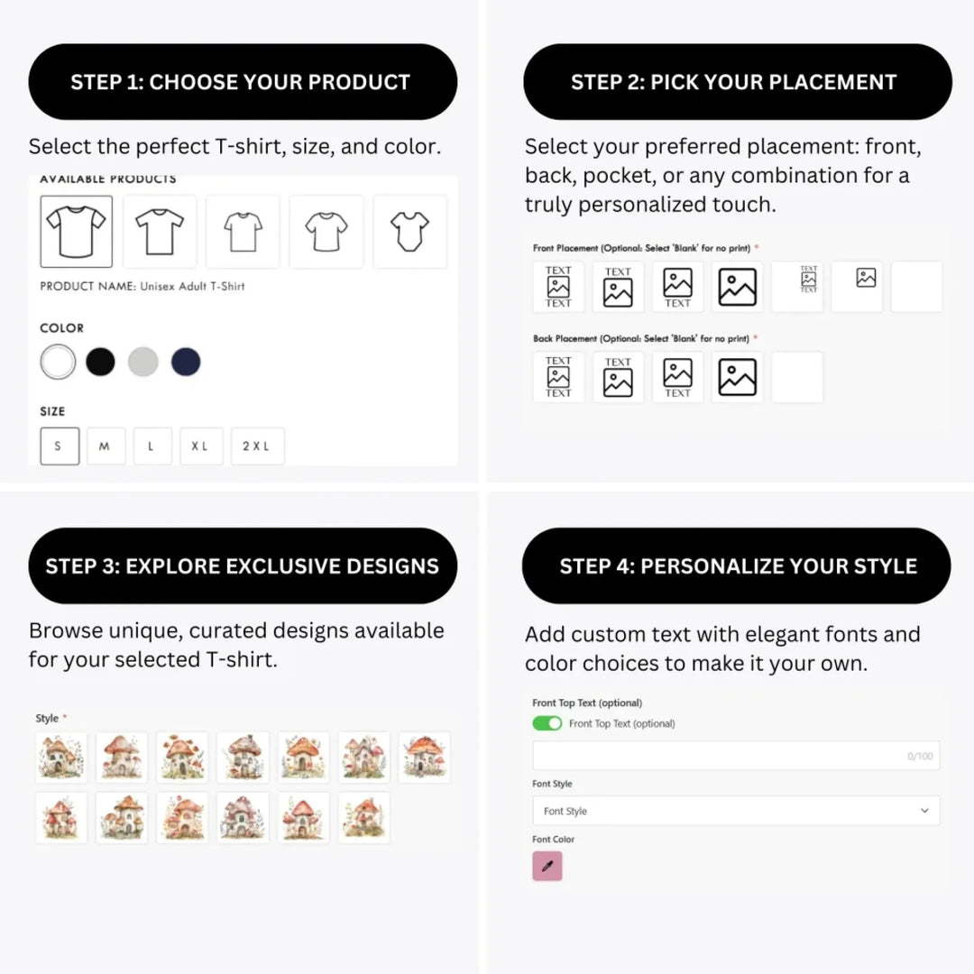 how-to-design-custom-watercolor-woodland-mushroom-homes-t-shirt-personalization-options-artfulane