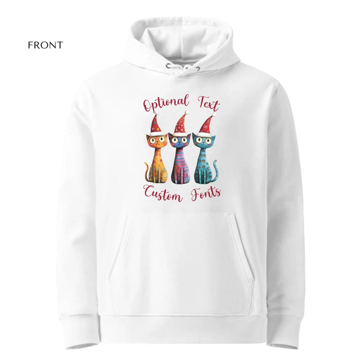 Custom Whimsical Christmas Cats Sweatshirt & Hoodie - ART-SWH225