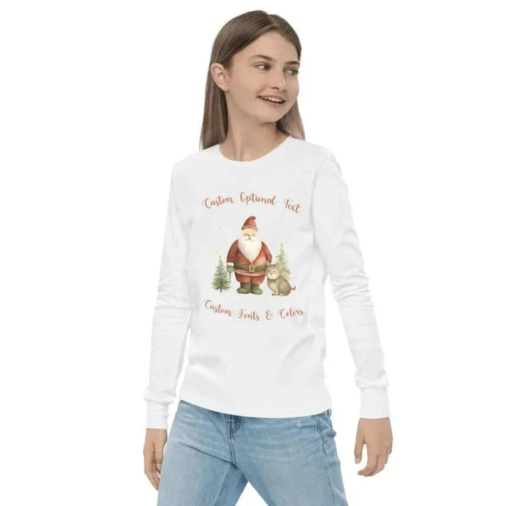 Custom Whimsical Christmas Long Sleeve T-Shirt - ARTFULANE