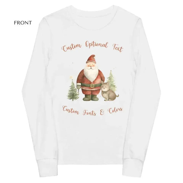Custom Whimsical Christmas Long Sleeve T-Shirt - ARTFULANE