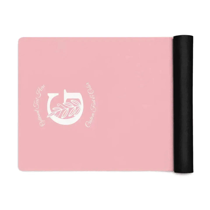 Custom Yoga Mat - Autumn Leaf Initial - ARTFULANE