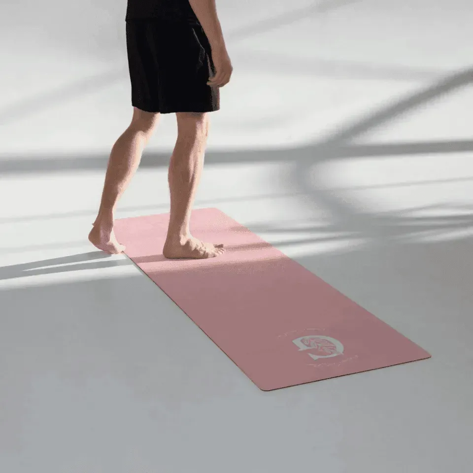 Custom Yoga Mat - Autumn Leaf Initial - ARTFULANE