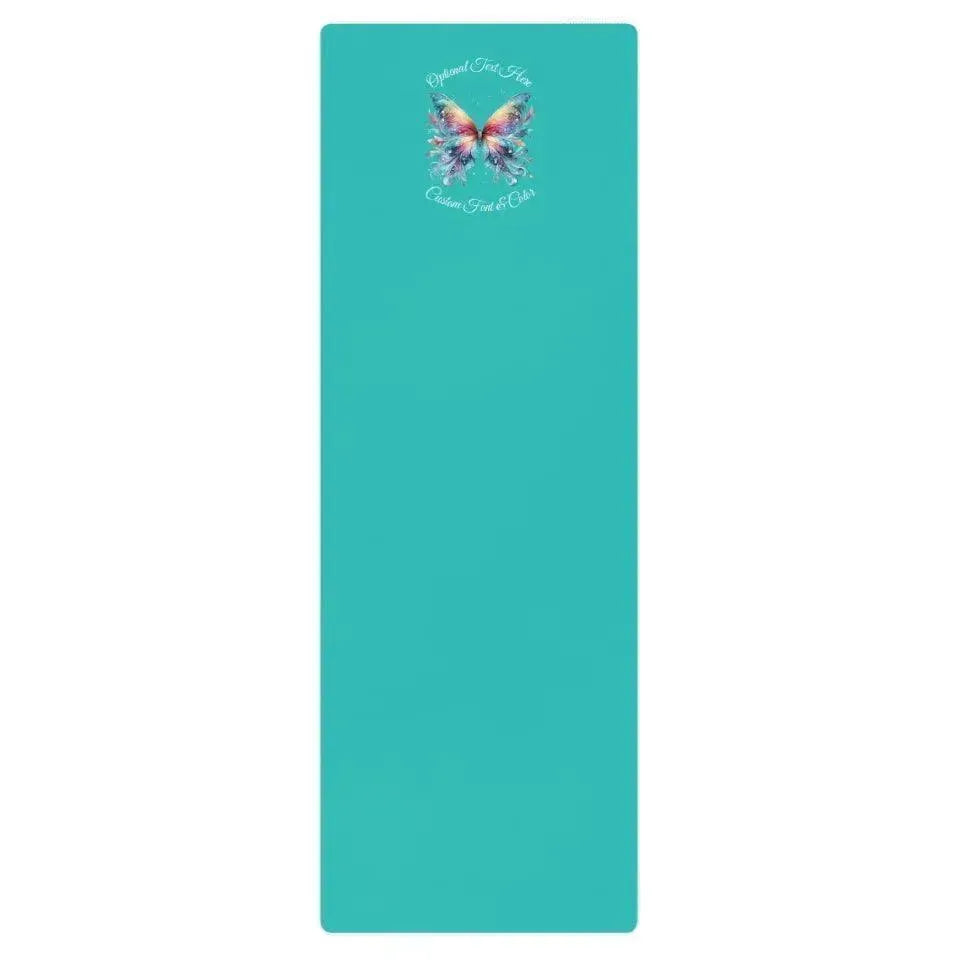 Custom Yoga Mat - Beautiful Watercolor Butterflies - ARTFULANE