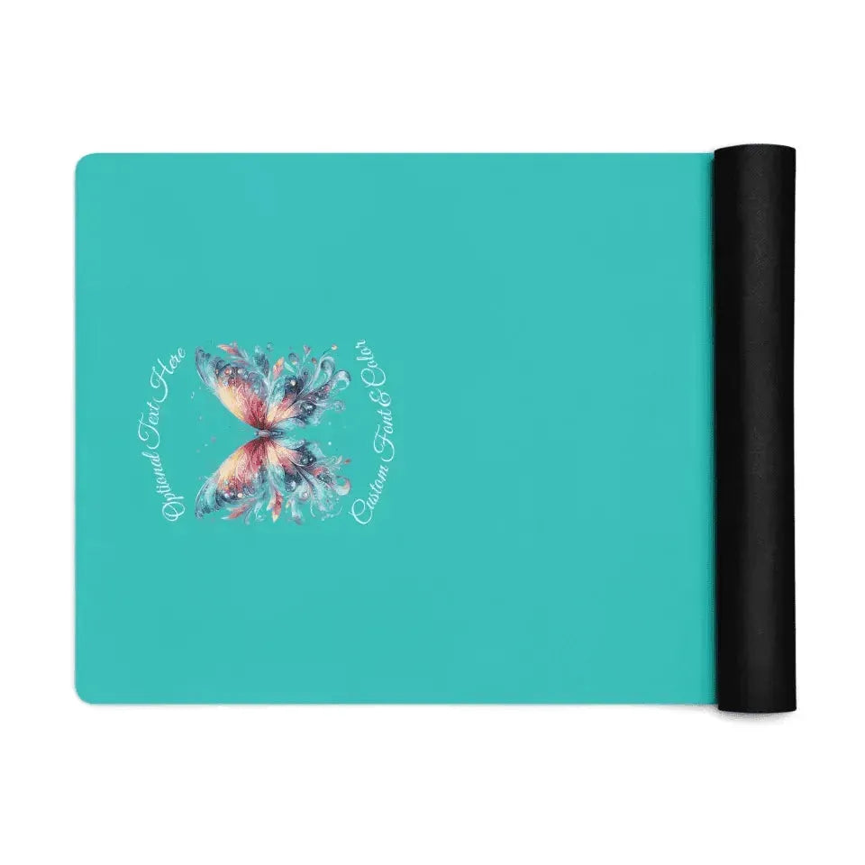 Custom Yoga Mat - Beautiful Watercolor Butterflies - ARTFULANE