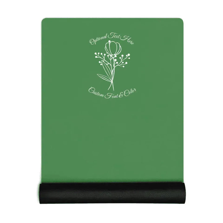 Custom Yoga Mat - Bunch of Flowers Line Art - ARTFULANE