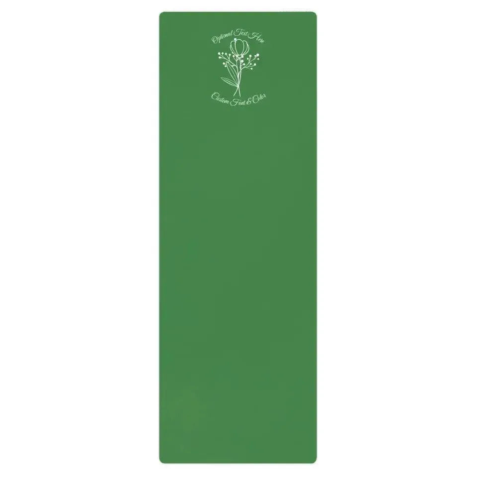 Custom Yoga Mat - Bunch of Flowers Line Art - ARTFULANE