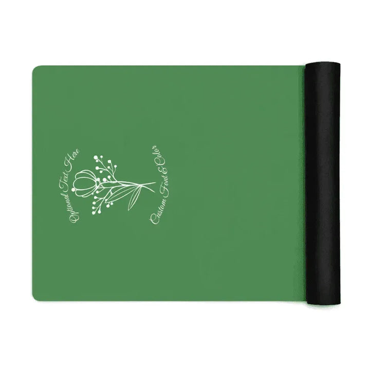 Custom Yoga Mat - Bunch of Flowers Line Art - ARTFULANE