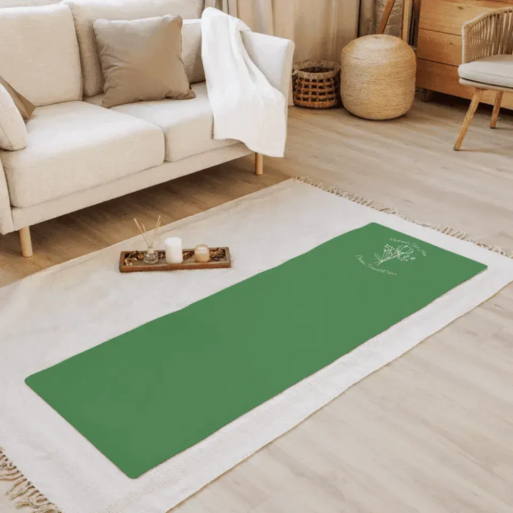 Custom Yoga Mat - Bunch of Flowers Line Art - ARTFULANE