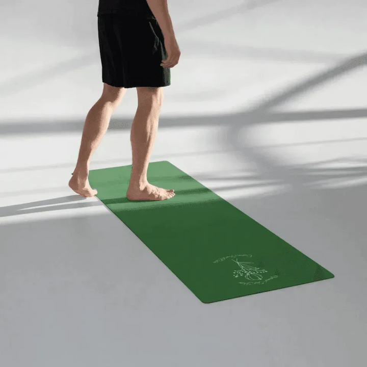 Custom Yoga Mat - Bunch of Flowers Line Art - ARTFULANE