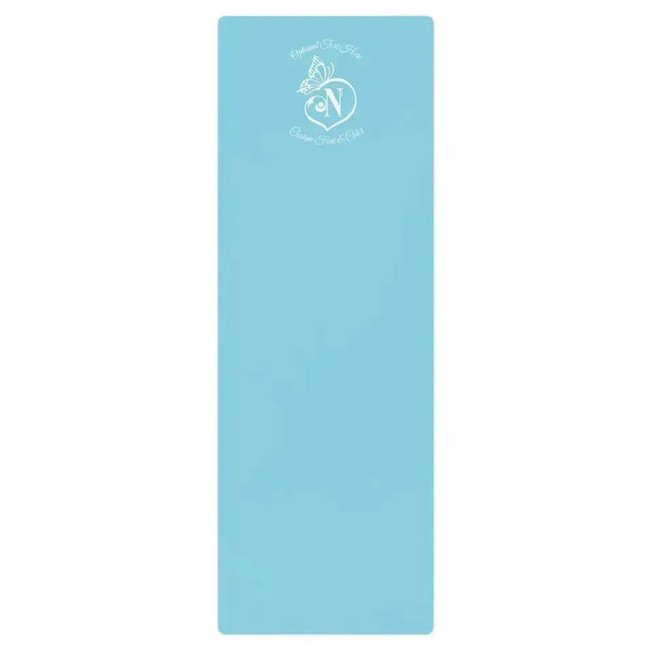 Custom Yoga Mat - Butterfly Love Initial - ARTFULANE