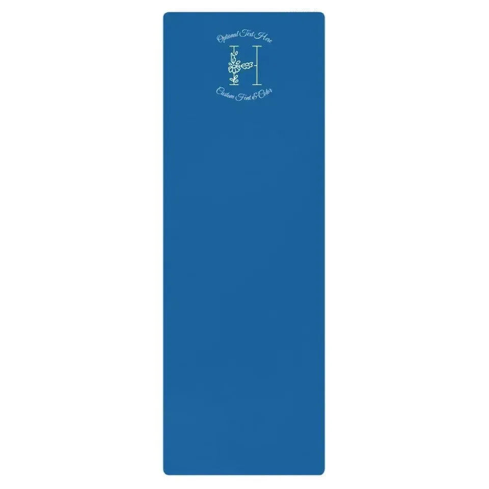 Custom Yoga Mat - Daisy Garden Initial - ARTFULANE