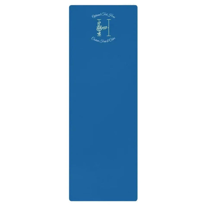 Custom Yoga Mat - Daisy Garden Initial - ARTFULANE