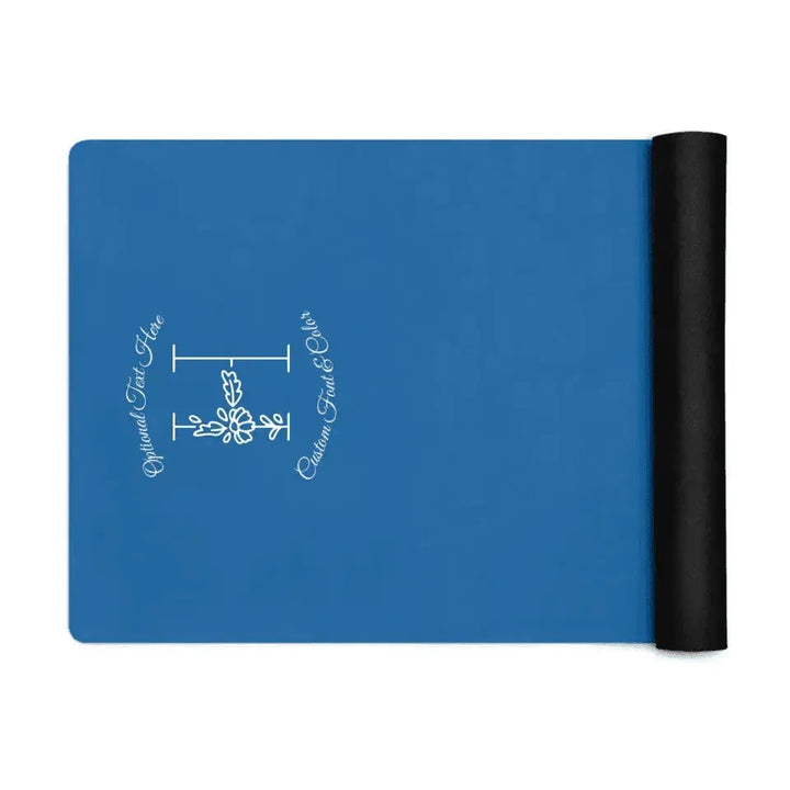 Custom Yoga Mat - Daisy Garden Initial - ARTFULANE