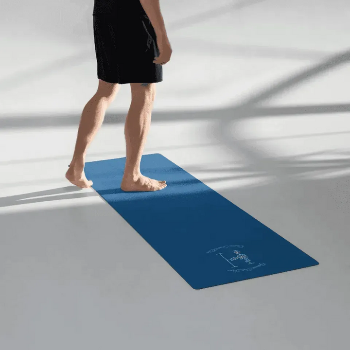 Custom Yoga Mat - Daisy Garden Initial - ARTFULANE