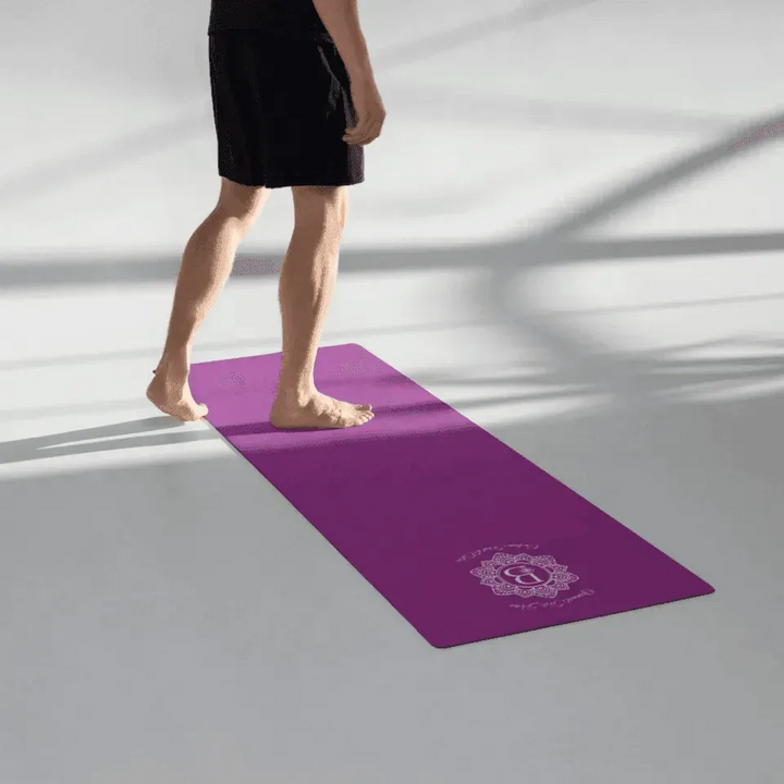 Custom Yoga Mat - Elegant Mandala Initial - ARTFULANE