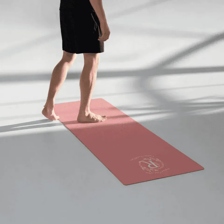 Custom Yoga Mat - Floral Initial - ARTFULANE