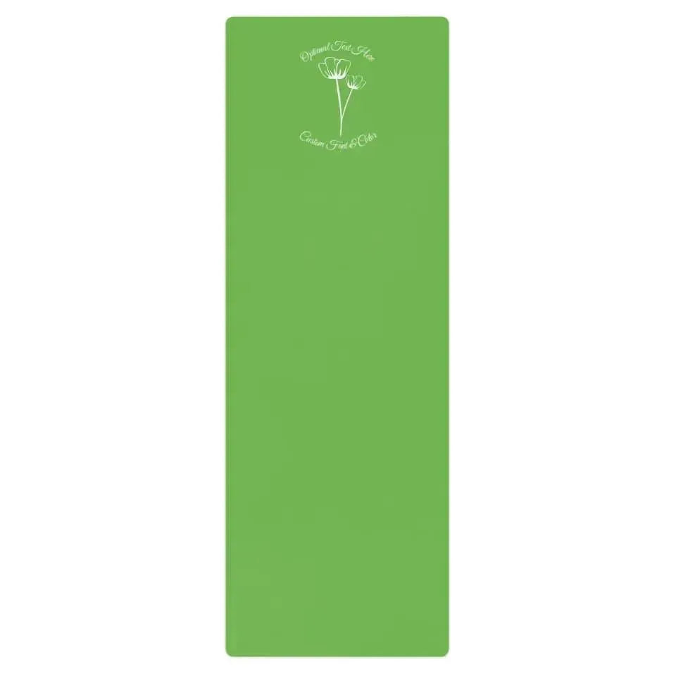 Custom Yoga Mat - Flowers Line Art - ARTFULANE