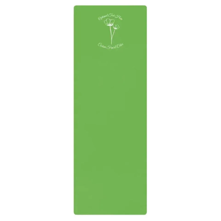 Custom Yoga Mat - Flowers Line Art - ARTFULANE