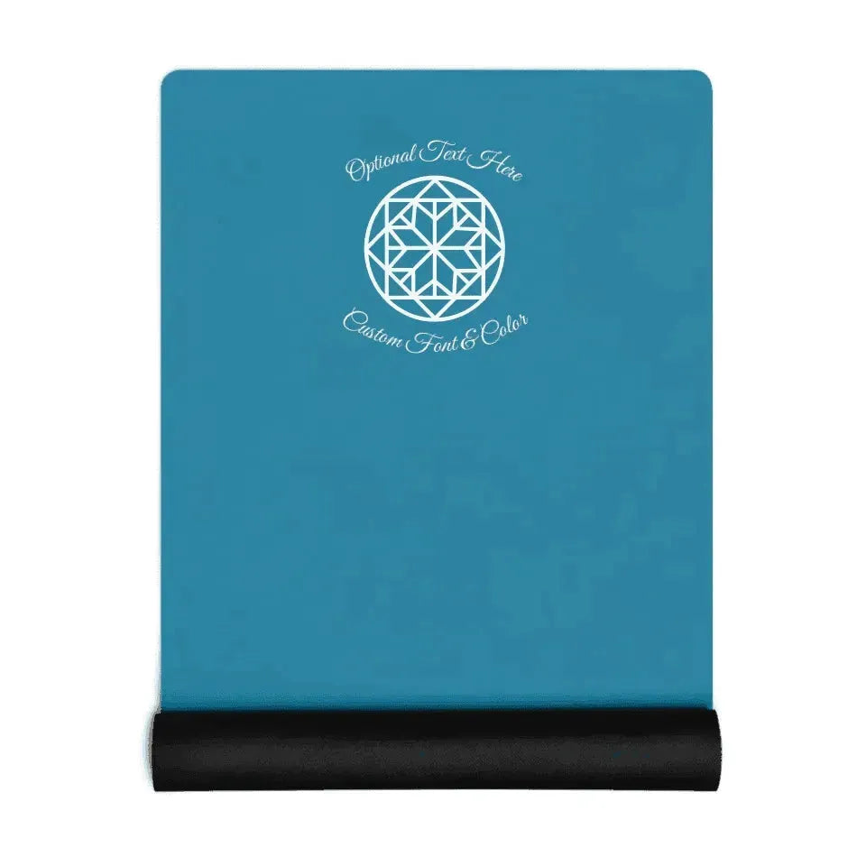 Custom Geometric Circle Line Art Yoga Mat - ARTFULANE