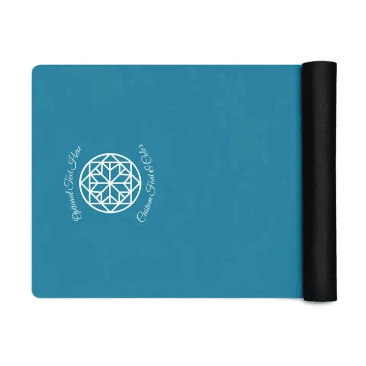 Custom Yoga Mat - Geometric Circle Line Art - ARTFULANE