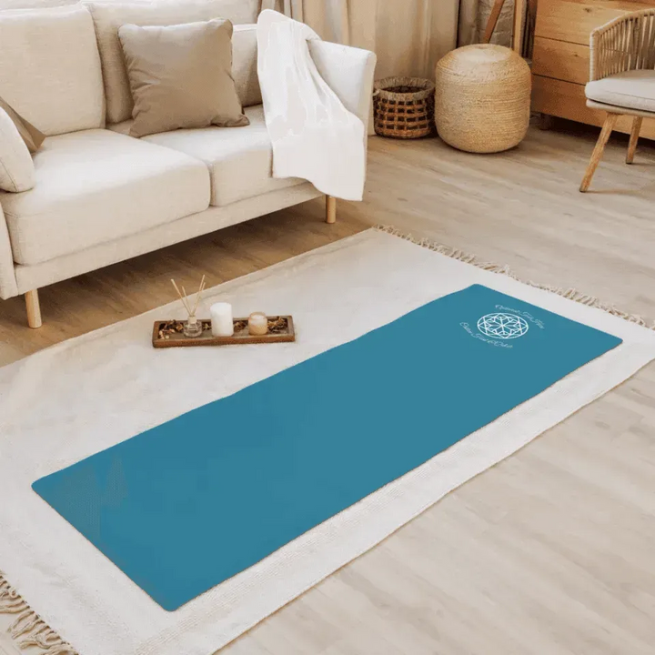 Custom Yoga Mat - Geometric Circle Line Art - ARTFULANE
