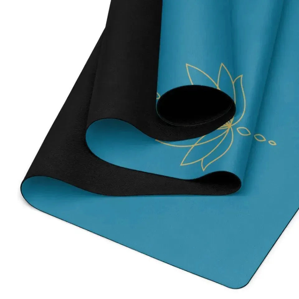 Custom Yoga Mat - Golden Lotus Flower - ARTFULANE