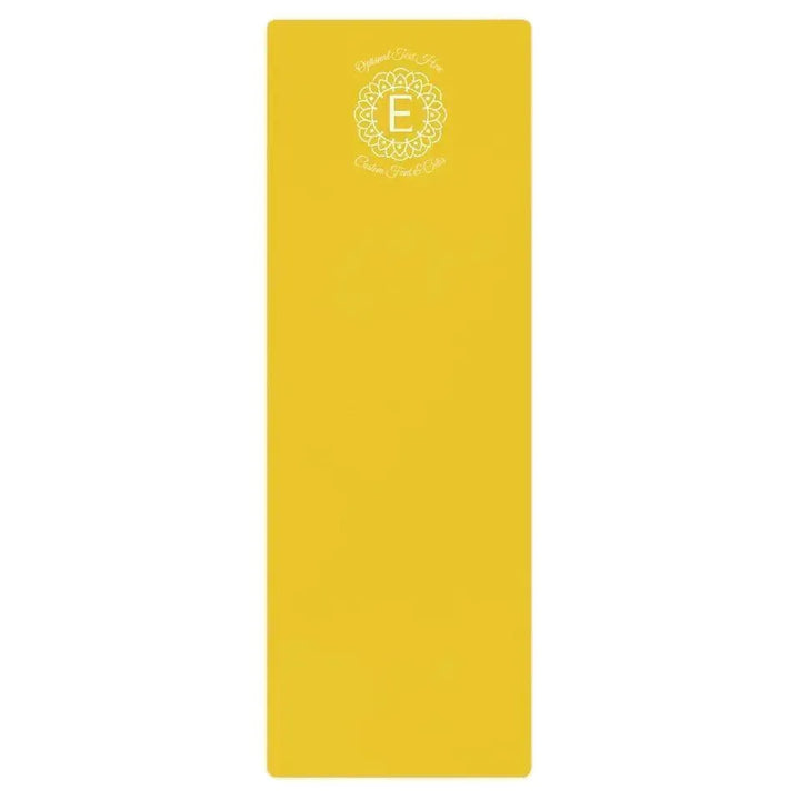 Custom Yoga Mat - Mandala Monogram Line Art - ARTFULANE
