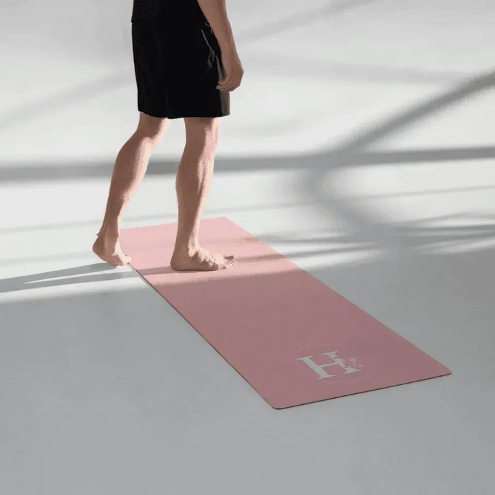 Custom Yoga Mat - Moon Flower Initial - ARTFULANE