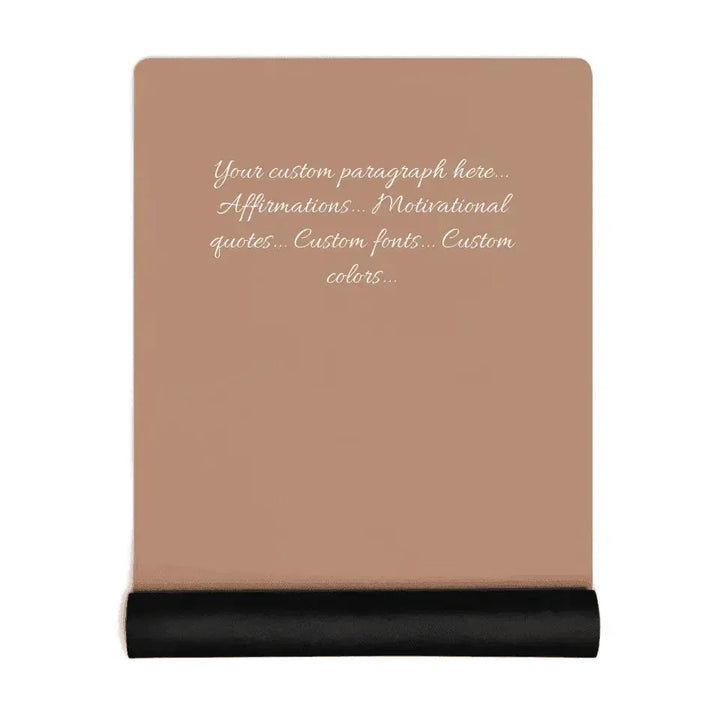 Custom Yoga Mat - Paragraph Text - ARTFULANE