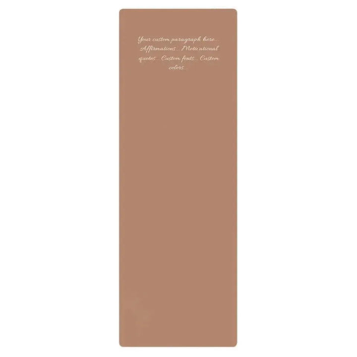 Custom Yoga Mat - Paragraph Text - ARTFULANE