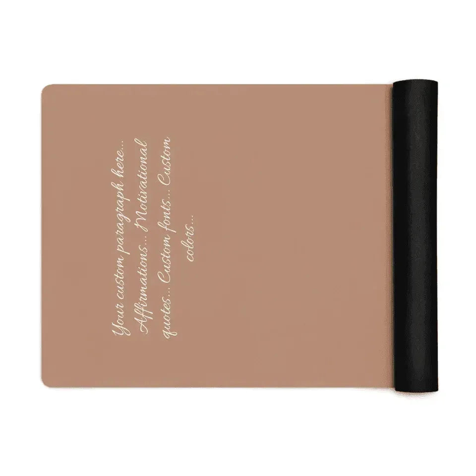 Custom Yoga Mat - Paragraph Text - ARTFULANE