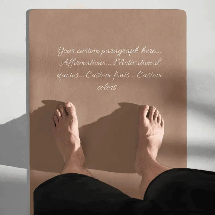 Custom Yoga Mat - Paragraph Text - ARTFULANE