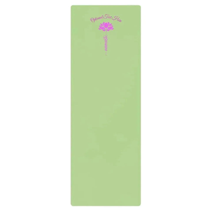 Custom Yoga Mat - Pink Lotus Flower Namaste - ARTFULANE