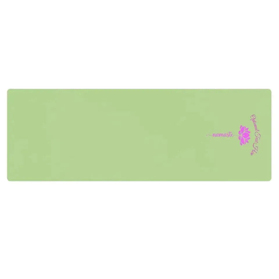 Custom Yoga Mat - Pink Lotus Flower Namaste - ARTFULANE