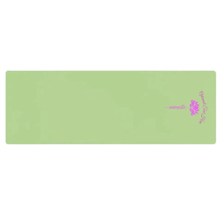 Custom Yoga Mat - Pink Lotus Flower Namaste - ARTFULANE