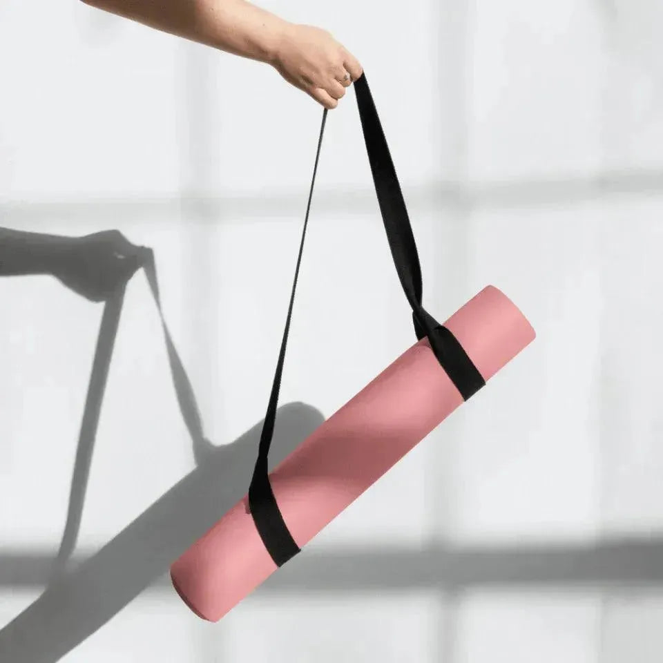 Custom Yoga Mat - Rose Bloom Initial - ARTFULANE