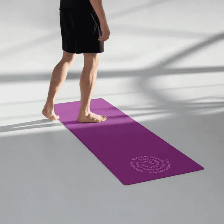 Custom Yoga Mat - Spiral Text - ARTFULANE