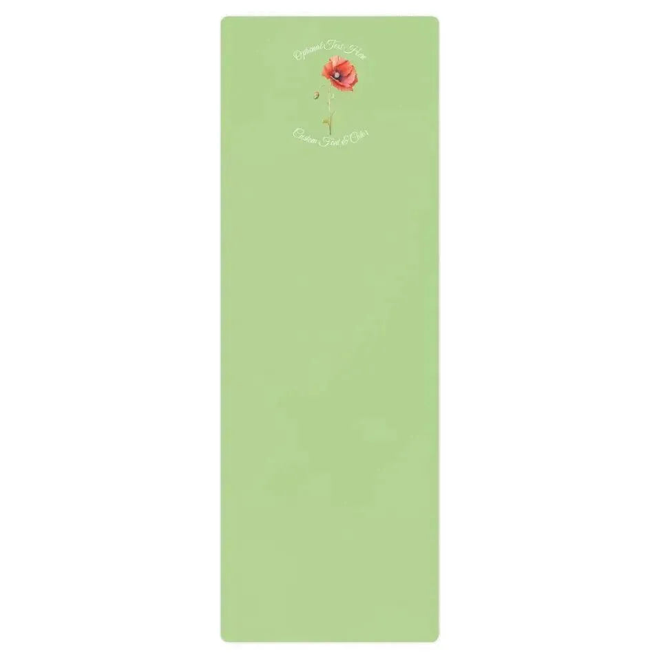Custom Yoga Mat - Watercolor Birth Month Flower - ARTFULANE