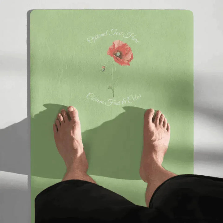 Custom Yoga Mat - Watercolor Birth Month Flower - ARTFULANE