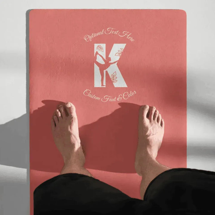 Custom Yoga Mat - Yoga Initial - ARTFULANE