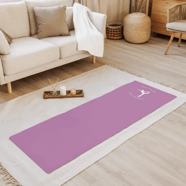 Custom Yoga Mat - Yoga Poses Silhouette - ARTFULANE