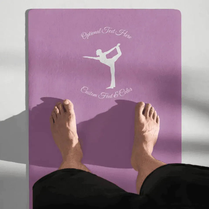 Custom Yoga Mat - Yoga Poses Silhouette - ARTFULANE
