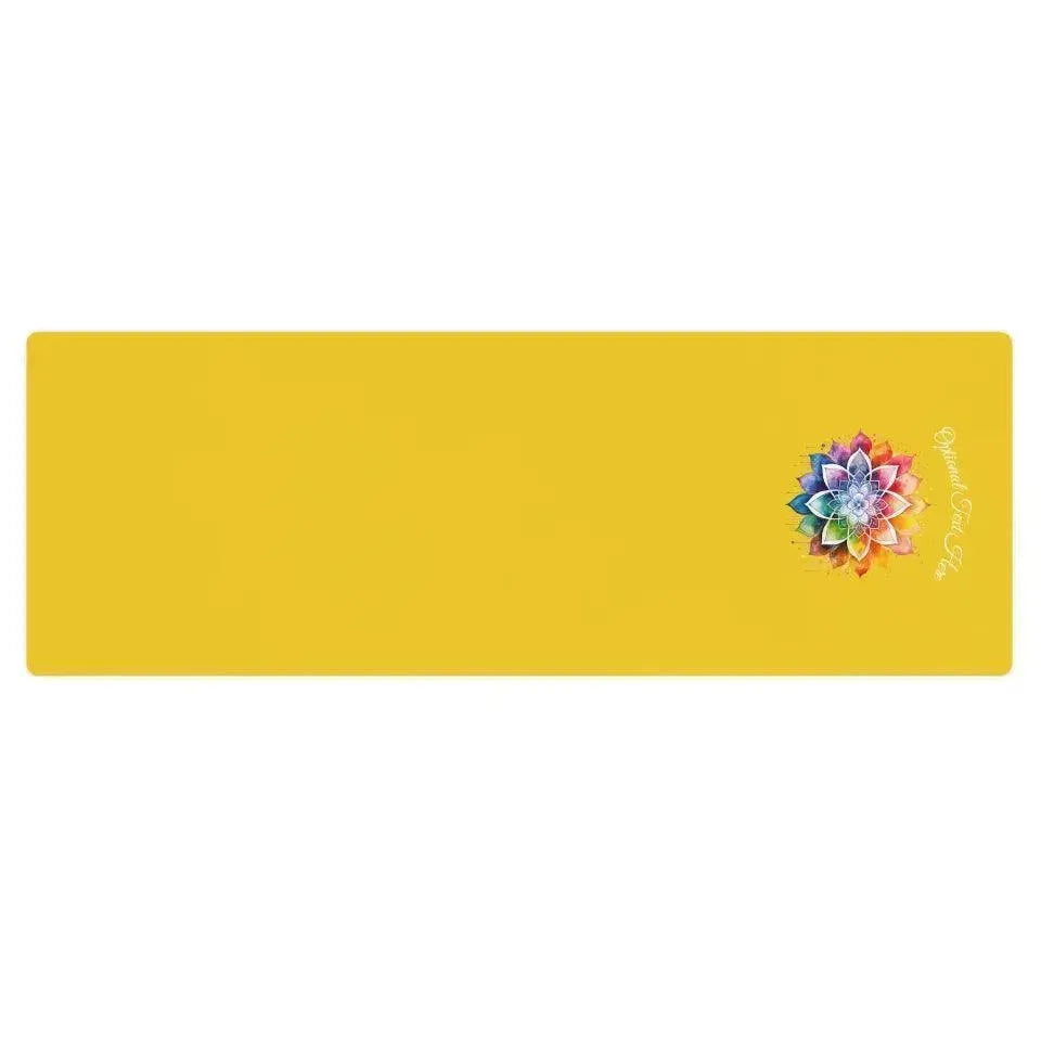 Custom Yoga Mat - Yoga Zen Watercolor Lotus Flower - ARTFULANE