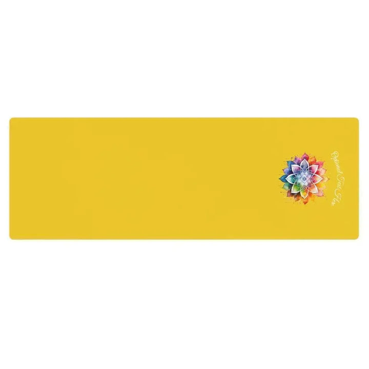 Custom Yoga Mat - Yoga Zen Watercolor Lotus Flower - ARTFULANE